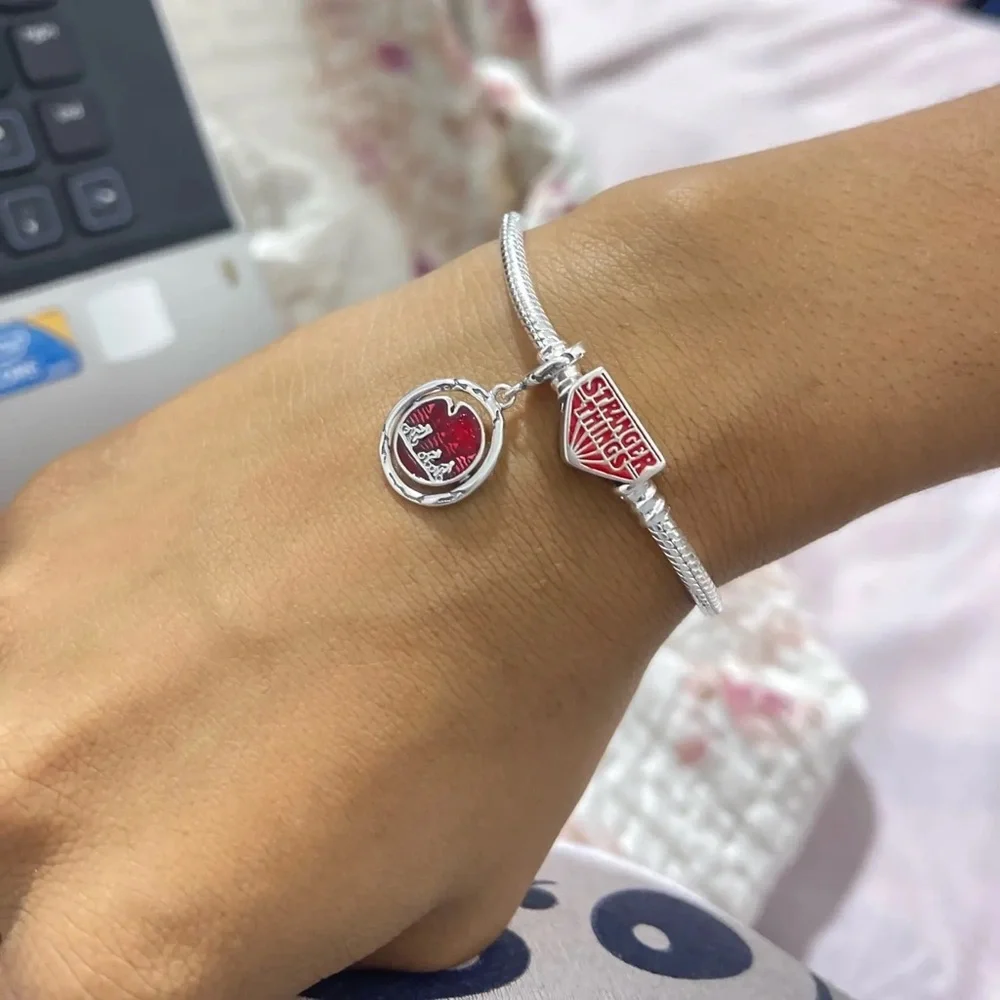17cm Pandora All Logo x Stranger Things Bracelet Only New